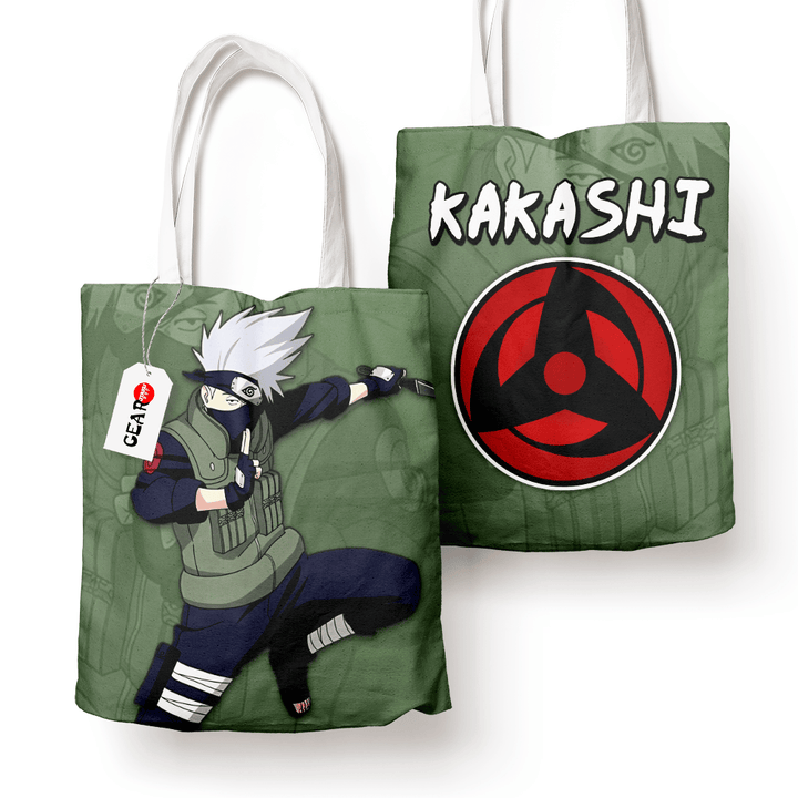Kakashi Hatake Tote Bag Anime Personalized Canvas Bags- Gear Otaku