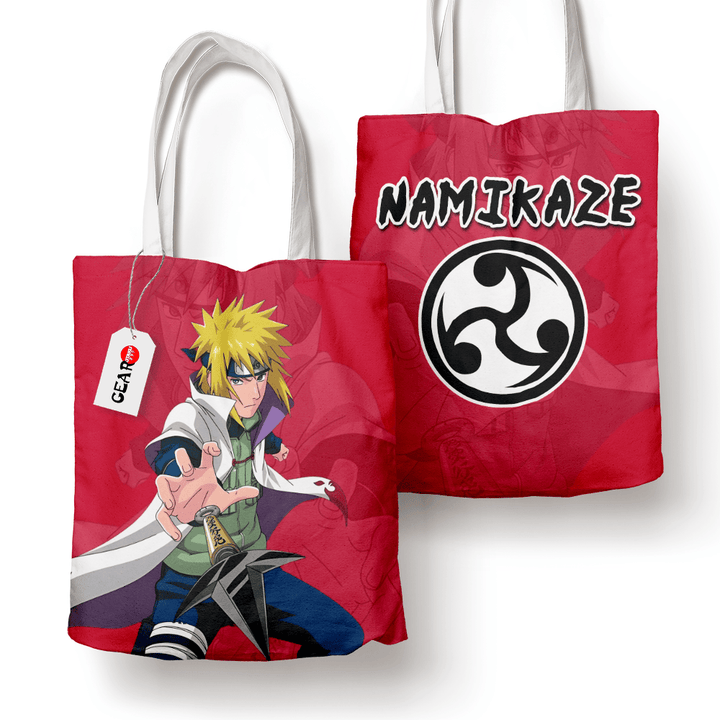 Minato Namikaze Tote Bag Anime Personalized Canvas Bags- Gear Otaku