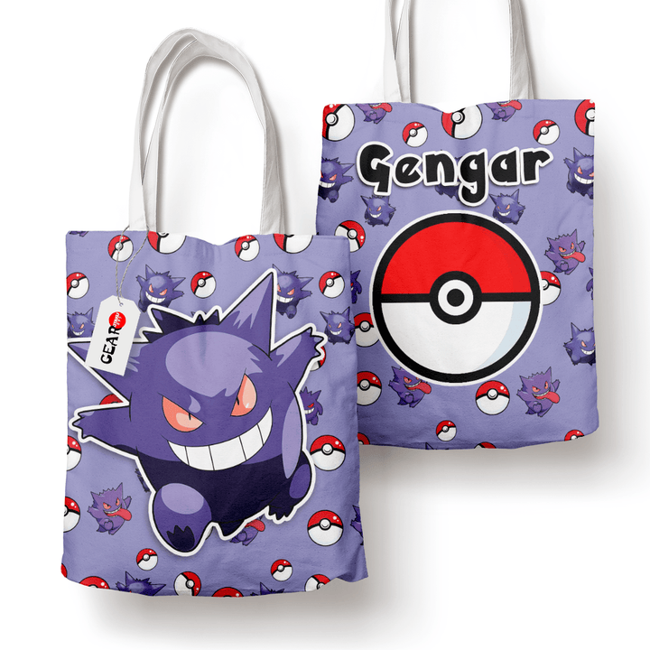 Gengar Tote Bag Anime Personalized Canvas Bags- Gear Otaku