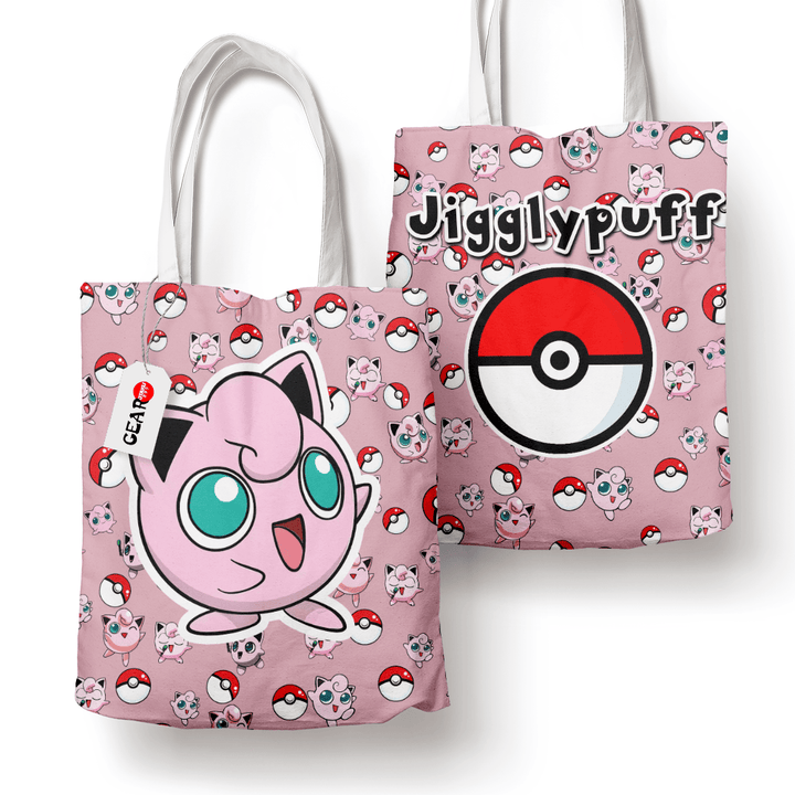 Jigglypuff Tote Bag Anime Personalized Canvas Bags- Gear Otaku