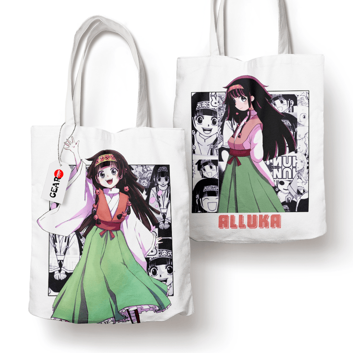 Alluka Zoldyck Tote Bag Anime Personalized Canvas Bags- Gear Otaku