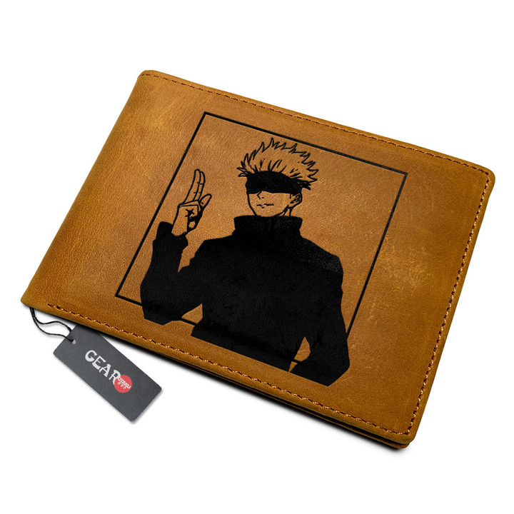Satoru Gojo Anime Leather Wallet Personalized- Gear Otaku