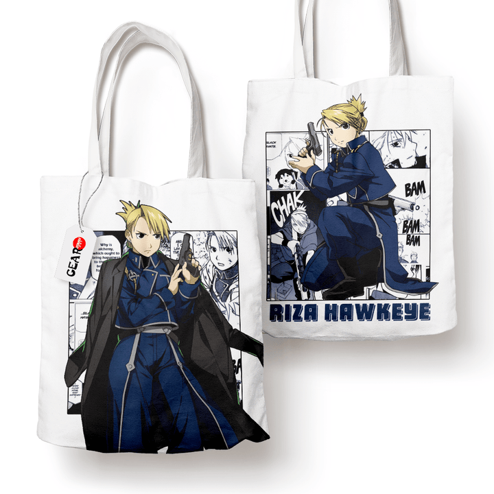 Riza Hawkeye Tote Bag Anime Personalized Canvas Bags- Gear Otaku