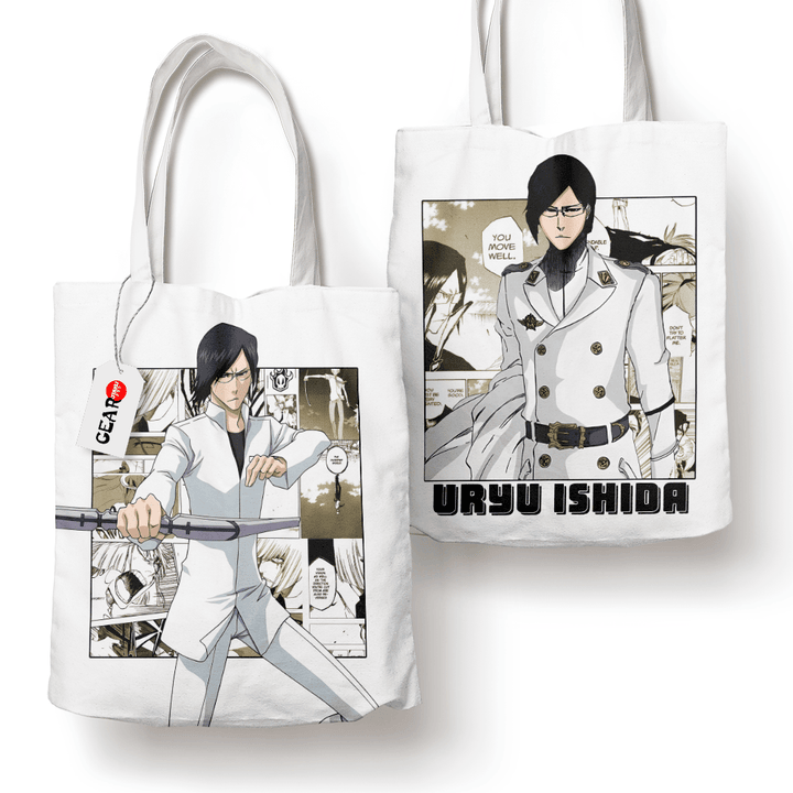 Uryu Ishida Tote Bag Anime Personalized Canvas Bags- Gear Otaku