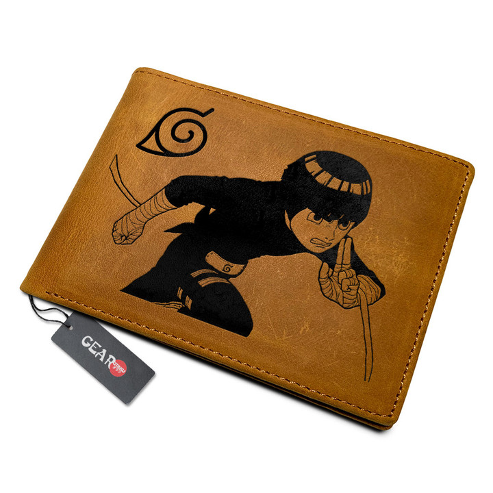 Rock Lee Anime Leather Wallet Personalized- Gear Otaku