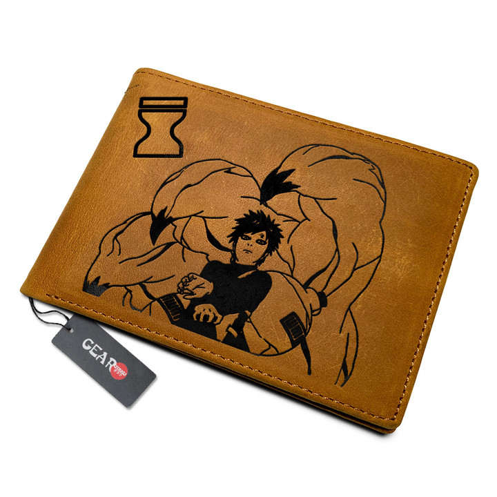 Gaara Anime Leather Wallet Personalized- Gear Otaku