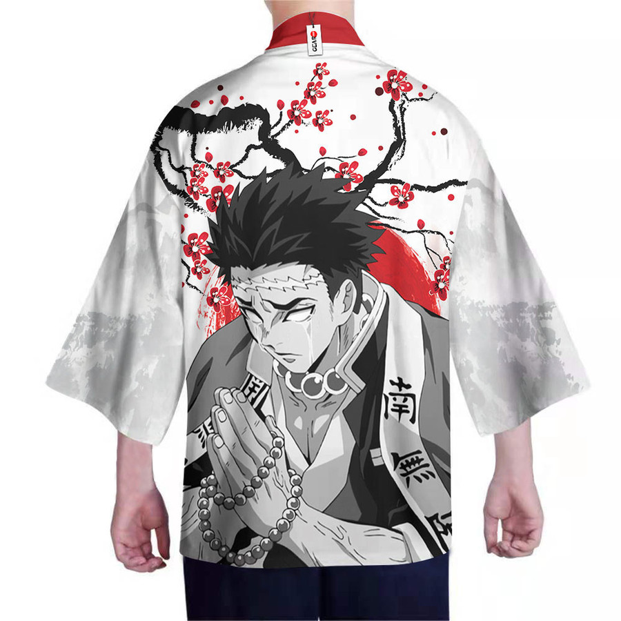 Gyomei Himejima Kimono Shirts Custom Haori Japan Style - Gear Otaku