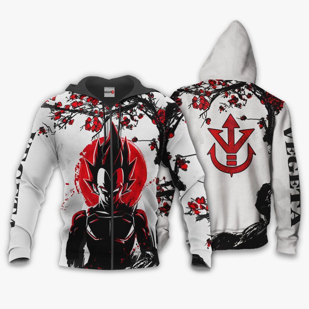 Prince Vegeta Hoodie Japan Style Dragon Ball Anime Shirt GearAnime