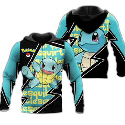 Squirtle Zip Hoodie Costume Pokemon Shirt Fan Gift Idea VA06 - 1 - GearAnime