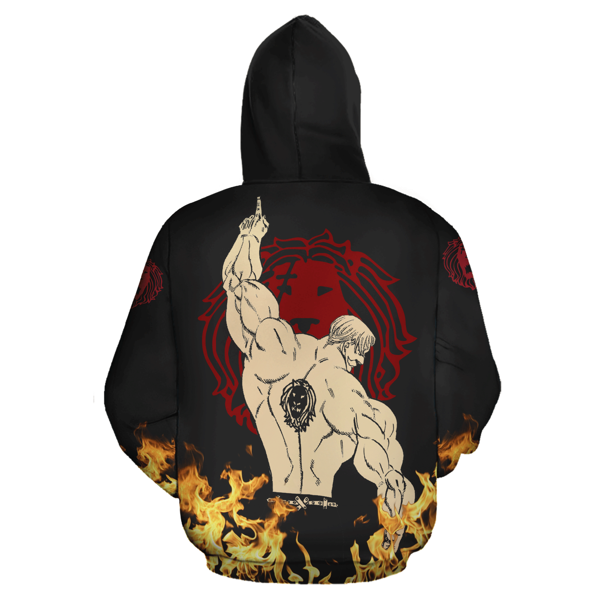 Escanor Zip Hoodie Seven Deadly Sins Anime Costume Shirt - 2 - GearAnime