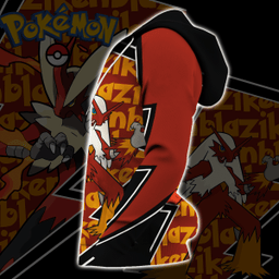 Blaziken Zip Hoodie Costume Pokemon Shirt Fan Gift Idea VA06 - 4 - GearAnime