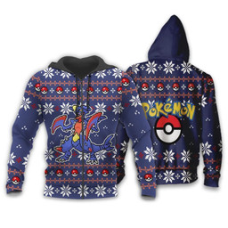 Pokemon Garchomp Ugly Christmas Sweater Custom Xmas Gift - 2 - GearAnime