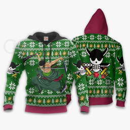 Zoro Ugly Christmas Sweater One Piece Anime Xmas Gift VA10 - 3 - GearAnime