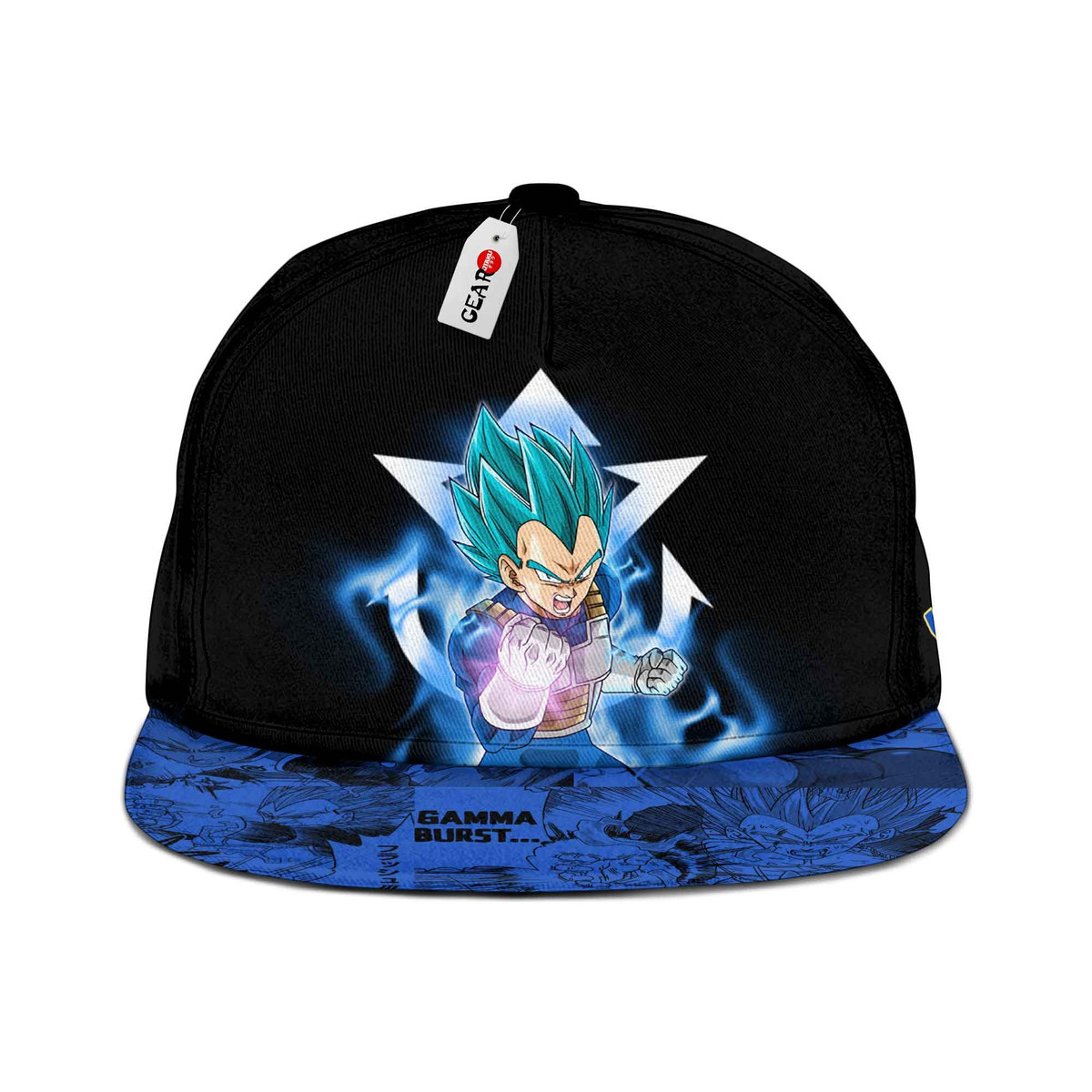 Vegeta Blue Cap Hat Custom Anime Dragon Ball Snapback-Gear Otaku