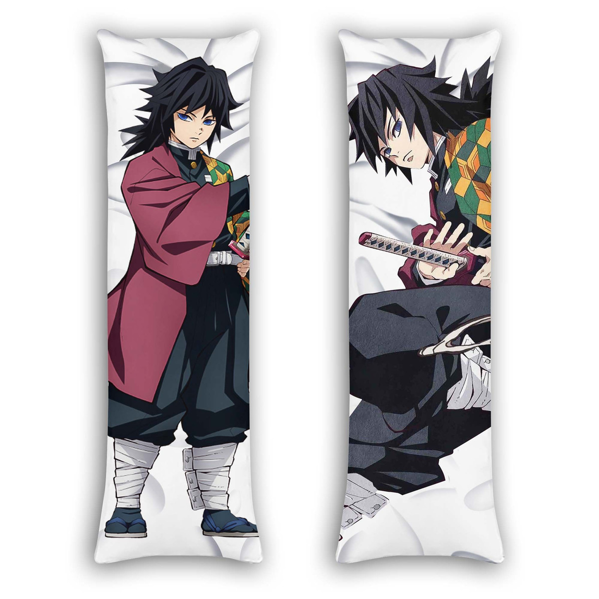 Giyuu Tomioka Body Pillow Cover Custom Demon Slayer Anime Gifts-Gear Otaku