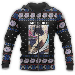 Inosuke Ugly Christmas Sweater Demon Slayer Anime Xmas Gift Custom Clothes - 7 - GearAnime