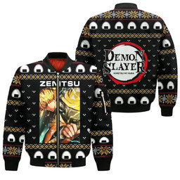 Zenitsu Agatsuma Ugly Christmas Sweater Demon Slayer Anime Custom Xmas Clothes - 4 - GearAnime