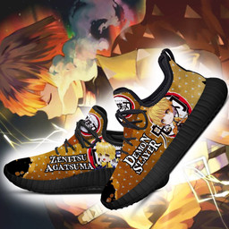 Zenitsu Reze Shoes Demon Slayer Anime Sneakers Fan Gift Idea - 3 - GearAnime
