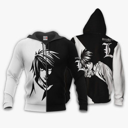 Death Note Hoodie L Lawliet Custom Shirt Anime Zip Jacket GearAnime