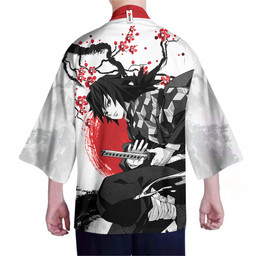 Giyu Tomioka Kimono Custom Kimetsu Anime Haori Merch Clothes Japan Style HA090222106-4-Gear-Otaku