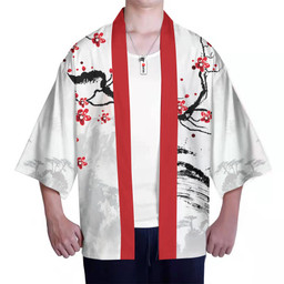 Kyojuro Rengoku Kimono Custom Kimetsu Anime Haori Merch Clothes Japan Style HA090222107-3-Gear-Otaku