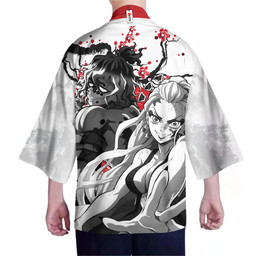 Gyutaro and Daki Kimono Custom Kimetsu Anime Haori Merch Clothes Japan Style HA090222119-4-Gear-Otaku