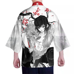 Inosuke Kimono Custom Kimetsu Anime Haori Merch Clothes Japan Style HA090222104-4-Gear-Otaku