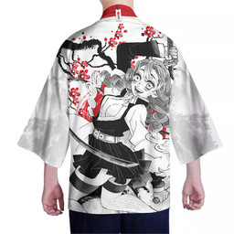 Mitsuri Kanroji Kimono Custom Kimetsu Anime Haori Merch Clothes Japan Style HA090222109-4-Gear-Otaku