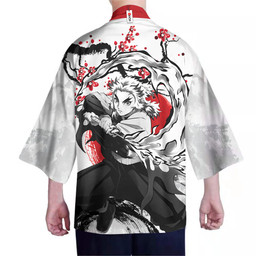 Kyojuro Rengoku Kimono Custom Kimetsu Anime Haori Merch Clothes Japan Style HA090222107-4-Gear-Otaku
