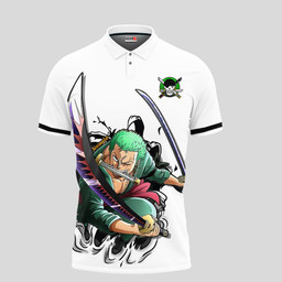 Roronoa Zoro Polo Shirt Custom Anime One Piece Merch Clothes for Otaku TT28042210106-2-Gear-Otaku
