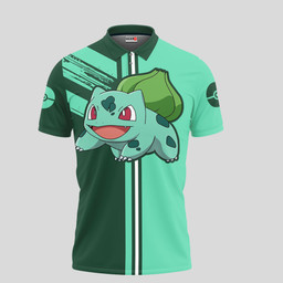 Bulbasaur Polo Shirts Custom Pokemon Anime Merch Clothes Gift Ideas for Otaku TT28042260105-2-Gear-Otaku