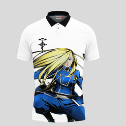Olivier Mira Armstrong Polo Shirts Custom Fullmetal Alchemist Anime Merch Clothes VA110522304-2-Gear-Otaku