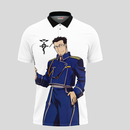 Maes Hughes Polo Shirts Custom Fullmetal Alchemist Anime Merch Clothes VA1105223010-2-Gear-Otaku