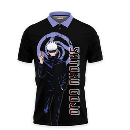 Satoru Gojo Polo Shirts Jujutsu Kaisen Custom Anime Merch Clothes Otaku Gift Ideas VA110522401-2-Gear-Otaku