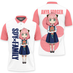 Anya Forger Polo Shirts Spy x Family Custom Anime Merch Clothes Otaku Gift Ideas-1-gear otaku