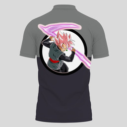 Goku Black Rose Polo Shirts Dragon Ball Custom Anime Merch Clothes Otaku Gift Ideas TT28042270104-3-Gear-Otaku