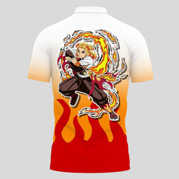 Kyojuro Rengoku Polo Shirts Kimetsu Custom Anime Merch Clothes Otaku Gift Ideas TT28042290108-3-Gear-Otaku