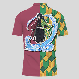 Giyu Tomioka Polo Shirts Kimetsu Custom Anime Merch Clothes Otaku Gift Ideas TT28042290107-3-Gear-Otaku