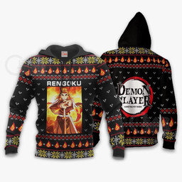 Kyojuro Rengoku Ugly Christmas Sweater Demon Slayer Anime Xmas Gift VA10 - 3 - GearAnime