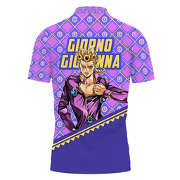 Giorno Giovanna Polo Shirts JJBA Custom Anime Merch Clothes Otaku Gift Ideas TT29042210105-3-Gear-Otaku