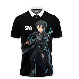 Kirito Polo Shirts Sword Art Online Custom Anime Merch Clothes VA110522601-2-Gear-Otaku