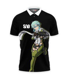 Sinon Polo Shirts Sword Art Online Custom Anime Merch Clothes VA110522603-2-Gear-Otaku