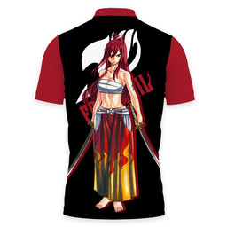 Erza Scarlet Polo Shirts Fairy Tail Custom Anime Merch Clothes VA110522802-3-Gear-Otaku