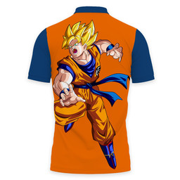 Goku Super Saiyan Polo Shirts Dragon Ball Custom Anime Merch Clothes VA110522906-3-Gear-Otaku