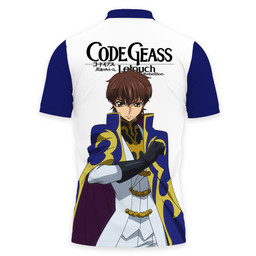 Suzaku Kururugi Polo Shirts Code Geass Custom Anime Merch Clothes for Otaku VA170522302-3-Gear-Otaku