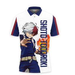 Shoto Todoroki Polo Shirts My Hero Academia Custom Anime Merch Clothes VA010722101-2-Gear-Otaku