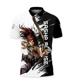 Sasha Blouse Polo Shirts Attack On Titan Custom Anime Merch Clothes VA190722107-2-Gear-Otaku