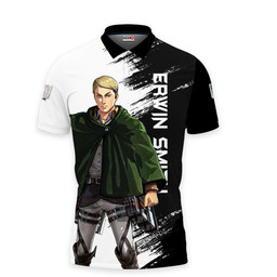 Erwin Smith Polo Shirts Attack On Titan Custom Anime Merch Clothes VA190722104-2-Gear-Otaku