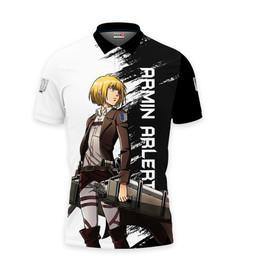 Armin Arlert Polo Shirts Attack On Titan Custom Anime Merch Clothes VA190722105-2-Gear-Otaku