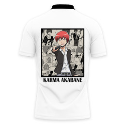 Karma Akabane Polo Shirts Assassination Classroom Custom Anime Merch Clothes VA040722102-3-Gear-Otaku